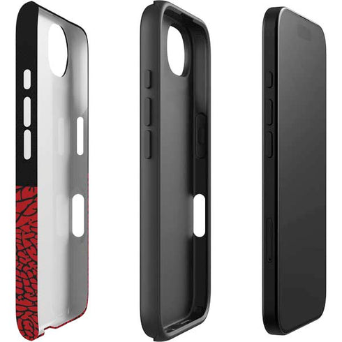 Elephant Print Red Sneakerhead iPhone 16e Impact Case