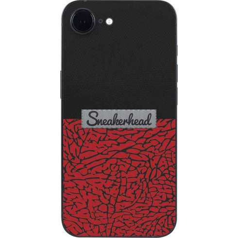 Elephant Print Red Sneakerhead iPhone 16e Skin