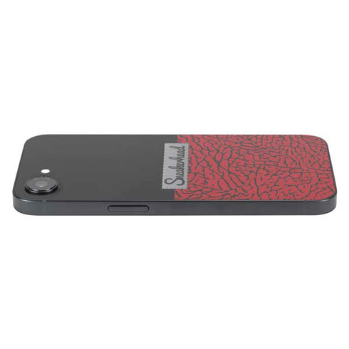 Elephant Print Red Sneakerhead iPhone 16e Skin
