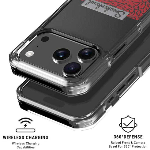 Elephant Print Red Sneakerhead iPhone 18 Pro Clear Case