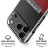 Elephant Print Red Sneakerhead iPhone 18 Pro Clear Case
