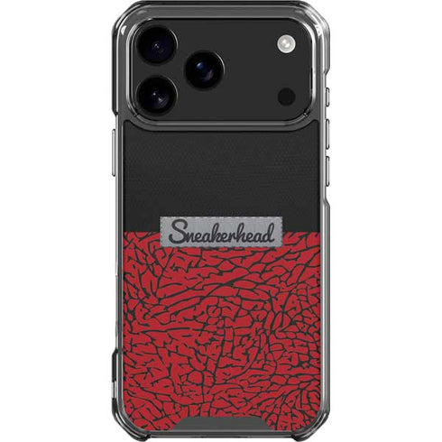 Elephant Print Red Sneakerhead iPhone 18 Pro Max Clear Case