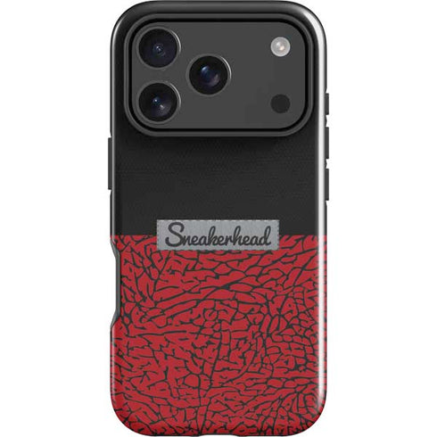 Elephant Print Red Sneakerhead iPhone 18 Pro Max Impact Case