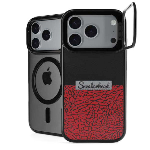 Elephant Print Red Sneakerhead iPhone 18 Pro Max Kickstand Case