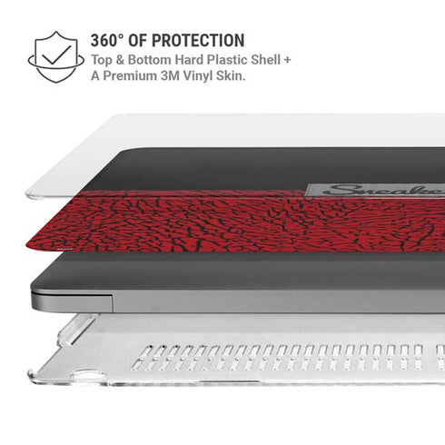 Elephant Print Red Sneakerhead MacBook Pro 14in (2021-24) Case plus Skin