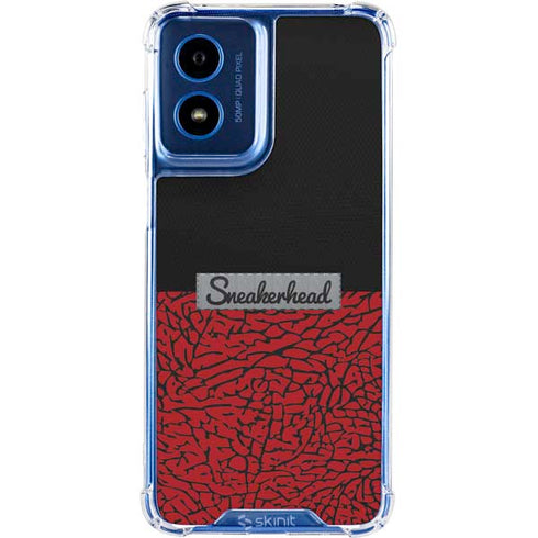 Elephant Print Red Sneakerhead Moto G 5G (2024) Clear Case