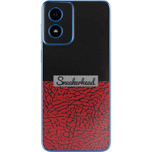Elephant Print Red Sneakerhead Moto G Play 4G (2024) Skin