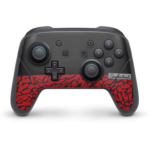 Elephant Print Red Sneakerhead Nintendo Skins