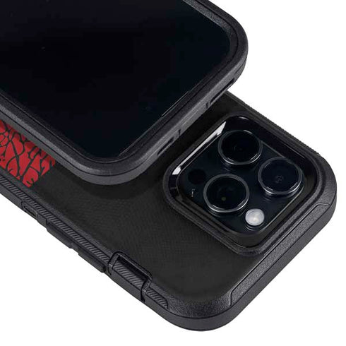 Elephant Print Red Sneakerhead Otterbox Defender iPhone Skin