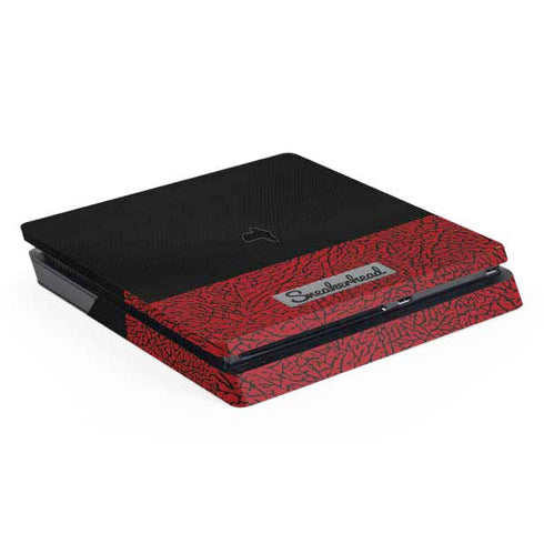 Elephant Print Red Sneakerhead PlayStation PS4 Skins
