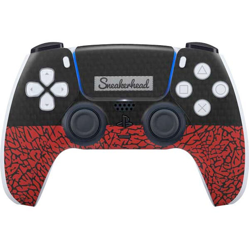 Elephant Print Red Sneakerhead PlayStation PS5 Skins