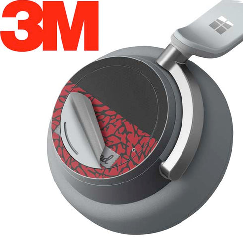 Elephant Print Red Sneakerhead Surface Headphones Skin