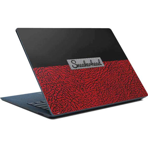 Elephant Print Red Sneakerhead Surface Laptop Skin