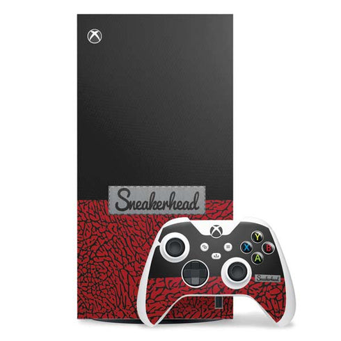 Elephant Print Red Sneakerhead Xbox Series X Skins