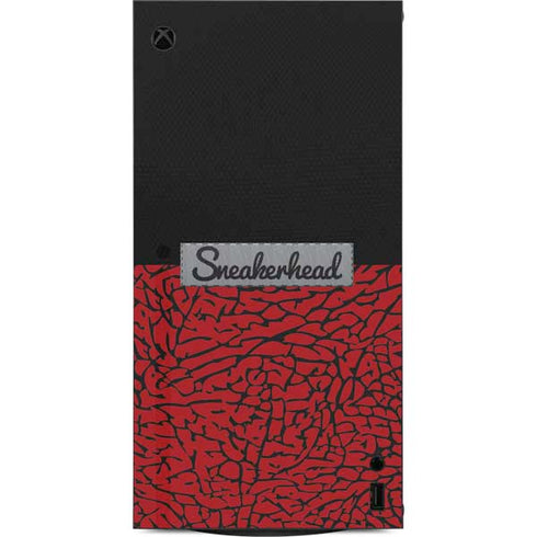 Elephant Print Red Sneakerhead XBox Series X Digital Edition Console Skin