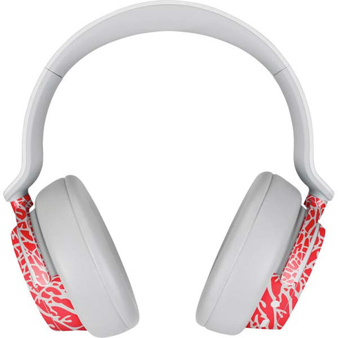 Elephant Print Red Surface Headphones Skin