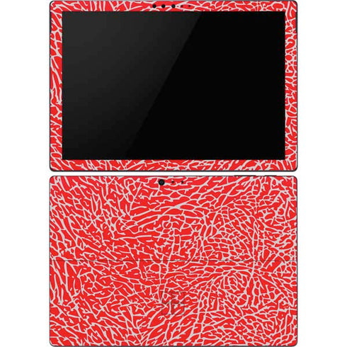 Elephant Print Red Surface Pro 6 Skin