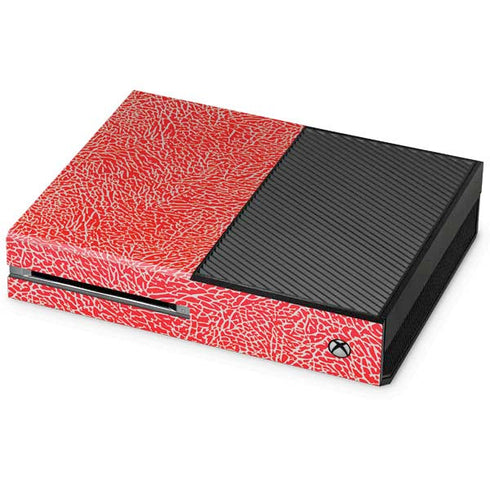 Elephant Print Red Xbox One Console Skin