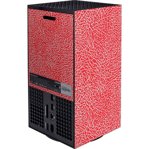 Elephant Print Red XBox Series X Digital Edition Bundle Skin