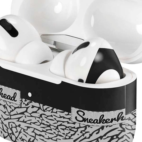 Elephant Print Sneakerhead Black AirPods Skins