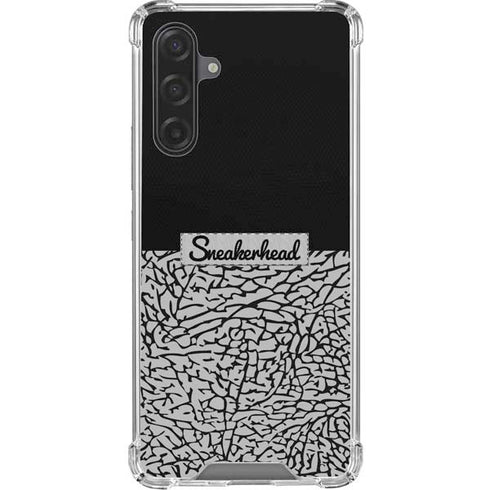Elephant Print Sneakerhead Black Galaxy A17 Clear Case