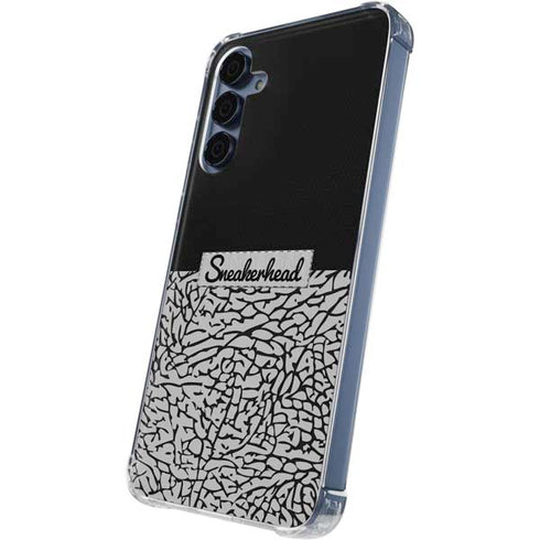 Elephant Print Sneakerhead Black Galaxy A35 5G Clear Case