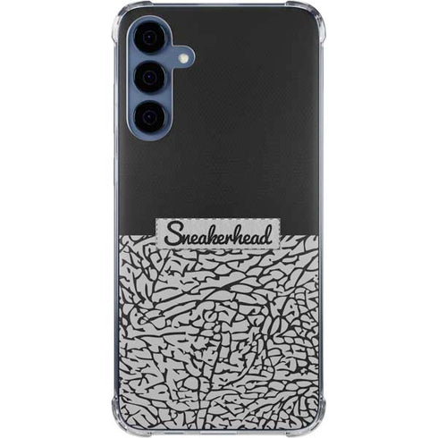 Elephant Print Sneakerhead Black Galaxy A55 5G Clear Case