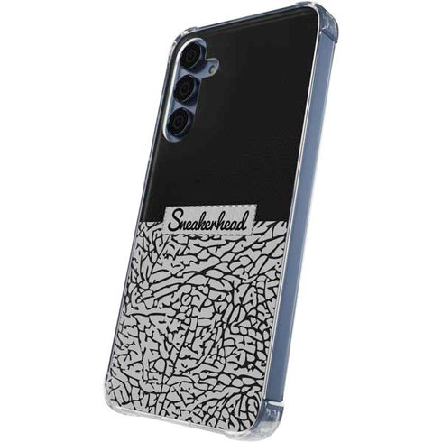 Elephant Print Sneakerhead Black Galaxy A55 5G Clear Case
