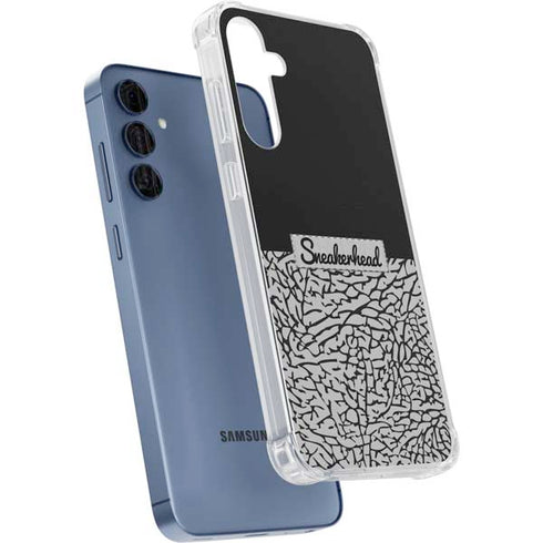 Elephant Print Sneakerhead Black Galaxy A55 5G Clear Case