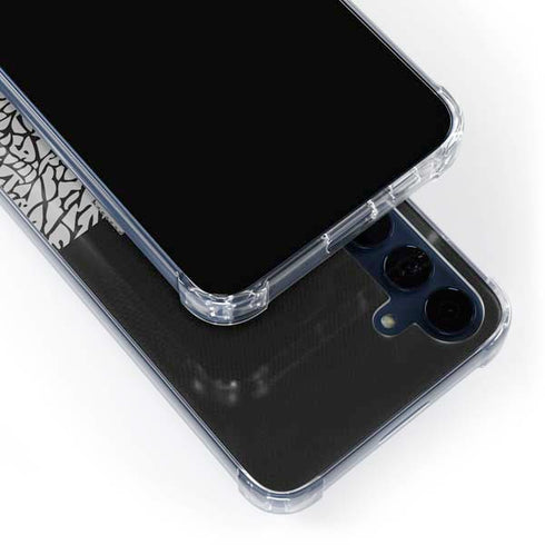 Elephant Print Sneakerhead Black Galaxy A55 5G Clear Case