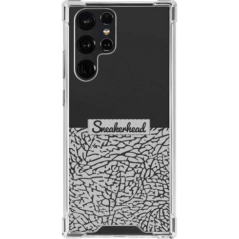 Elephant Print Sneakerhead Black Galaxy S23 Ultra Clear Case