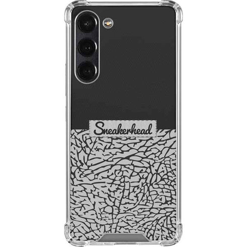 Elephant Print Sneakerhead Black Galaxy S24 FE Clear Case