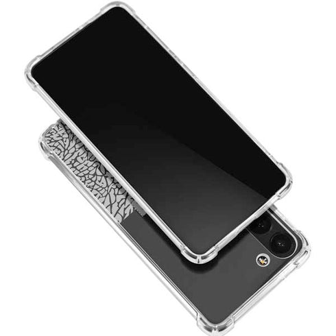 Elephant Print Sneakerhead Black Galaxy S24 FE Clear Case