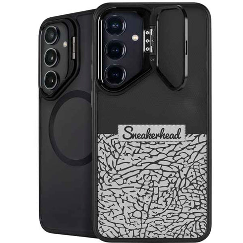 Elephant Print Sneakerhead Black Galaxy S25 Kickstand Case