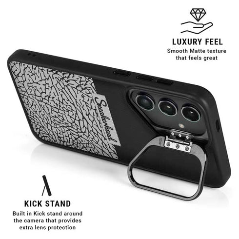 Elephant Print Sneakerhead Black Galaxy S25 Kickstand Case