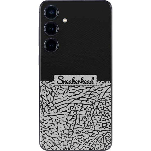 Elephant Print Sneakerhead Black Galaxy S25 Skin