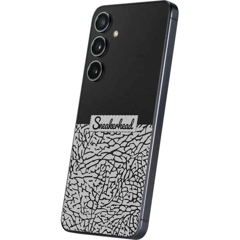 Elephant Print Sneakerhead Black Galaxy S25 Skin