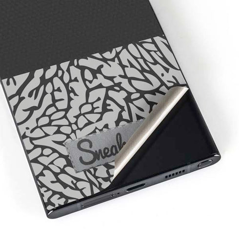 Elephant Print Sneakerhead Black Galaxy S25 Ultra Skin