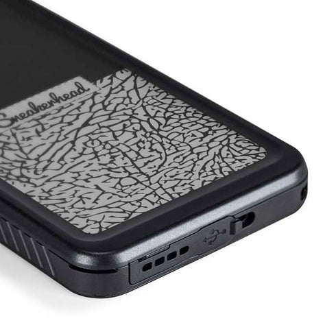 Elephant Print Sneakerhead Black Galaxy S24 Waterproof Case