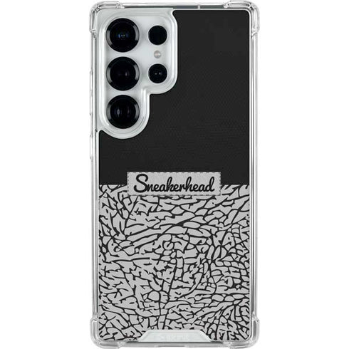 Elephant Print Sneakerhead Black Galaxy S25 Ultra Clear Case