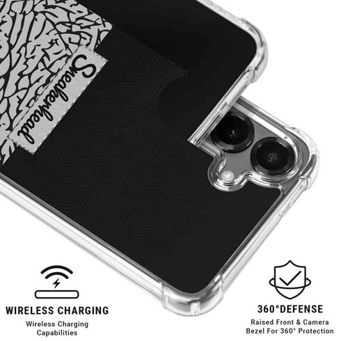 Elephant Print Sneakerhead Black Galaxy S26 Plus Clear Case