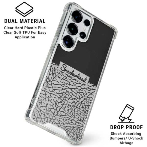 Elephant Print Sneakerhead Black Galaxy S26 Ultra Clear Case