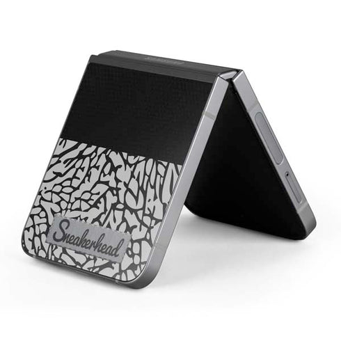 Elephant Print Sneakerhead Black Galaxy Z Flip6 Skin