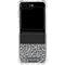 Elephant Print Sneakerhead Black Galaxy Z Flip6 Clear Case
