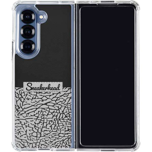 Elephant Print Sneakerhead Black Galaxy Z Fold6 Clear Case