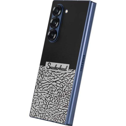 Elephant Print Sneakerhead Black Galaxy Z Fold6 Skin