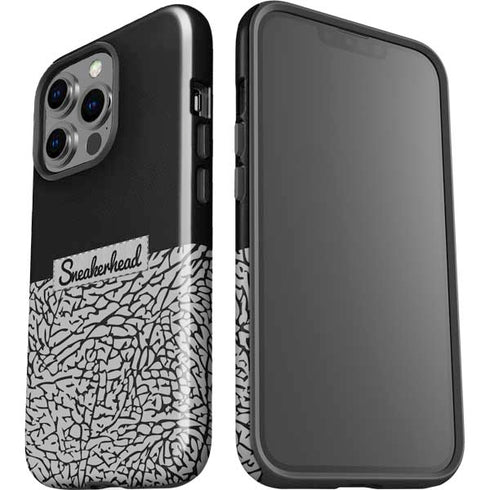 Elephant Print Sneakerhead Black iPhone 15 Pro Impact Case