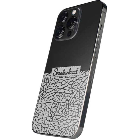 Elephant Print Sneakerhead Black iPhone 15 Pro Max Skin