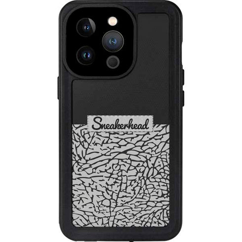 Elephant Print Sneakerhead Black iPhone 15 Pro Waterproof Case