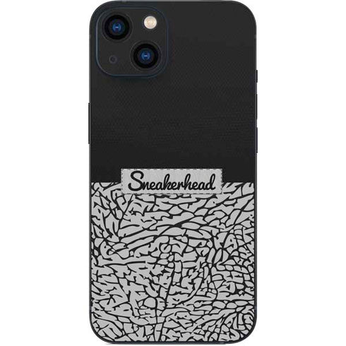 Elephant Print Sneakerhead Black iPhone 15 Skin